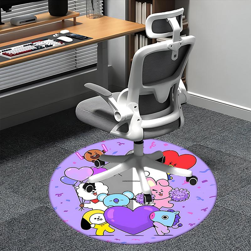 BT21 Merchandise,BTS Goods Chair mat Round Rug Office carpet, Non slip, Suitable for Living Rooms, Bedrooms Decor.1205488a 80cm by 80cm
BT21 Merchandise,BTS Goods Chair mat Round Rug Office carpet, Non slip, Suitable for Living Rooms, Bedrooms Decor.1205488a 80cm by 80cm