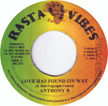 7-дюймовая пластинка ANTHONY B - Love Has Found Its Way 002RV Rasta Vibes 2003 Ямайка Регги, Ска и Даб Б/У
7-дюймовая пластинка ANTHONY B - Love Has Found Its Way 002RV Rasta Vibes 2003 Ямайка Регги, Ска и Даб Б/У