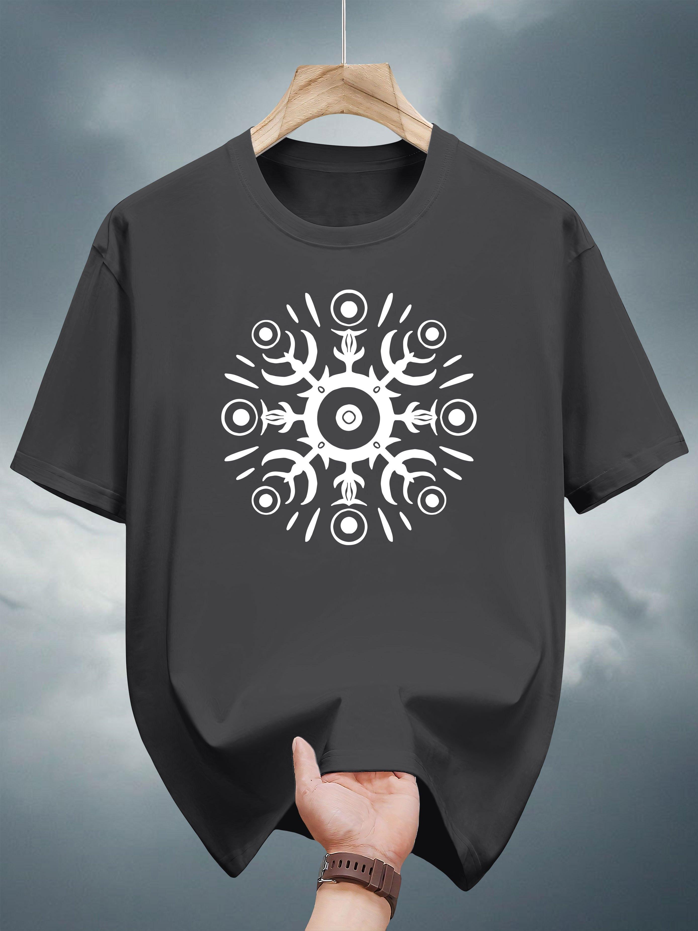 200g 100% Cotton Short Sleeve T-shirt with Black & White Circular Print - Regular Fit Casual Summer Tee S
200g 100% Cotton Short Sleeve T-shirt with Black & White Circular Print - Regular Fit Casual Summer Tee S