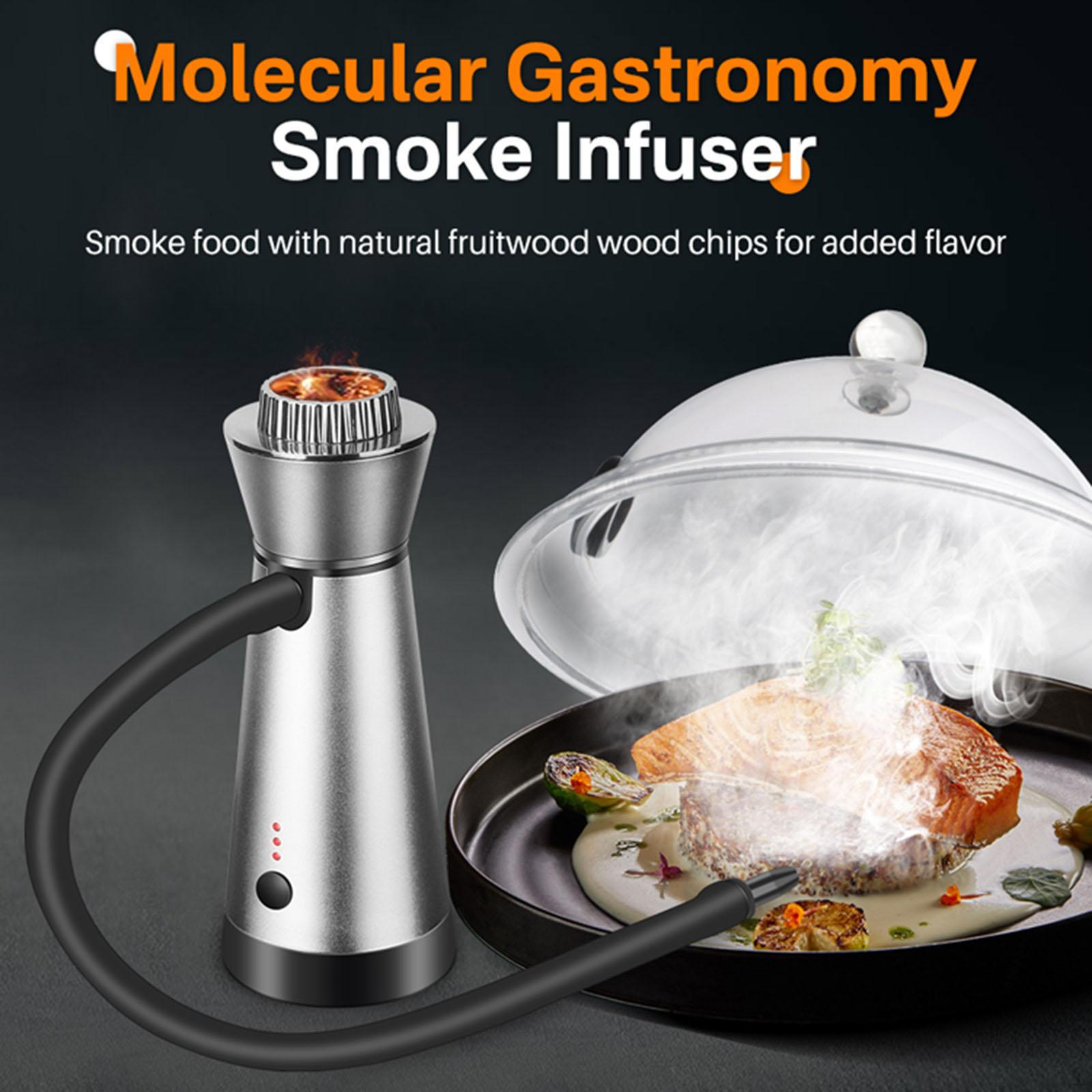 Indoor Smoke Infuser Kits Cold for Food BBQ Kitchen Argent
Indoor Smoke Infuser Kits Cold for Food BBQ Kitchen Argent