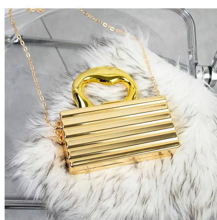Gold Silvery Acrylic Box Bags Clutch Evening Bag Elegent Chain Shoulder Bag For Women 2024 Handbag For Wedding/dating/party
Gold Silvery Acrylic Box Bags Clutch Evening Bag Elegent Chain Shoulder Bag For Women 2024 Handbag For Wedding/dating/party