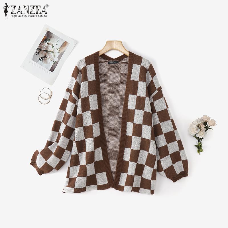 ZANZEA Women Autumn Spring Long Sleeve Plaid Open Front Casual Knitted Sweaters Cardigans XL світло-коричневого кольору
ZANZEA Women Autumn Spring Long Sleeve Plaid Open Front Casual Knitted Sweaters Cardigans XL світло-коричневого кольору