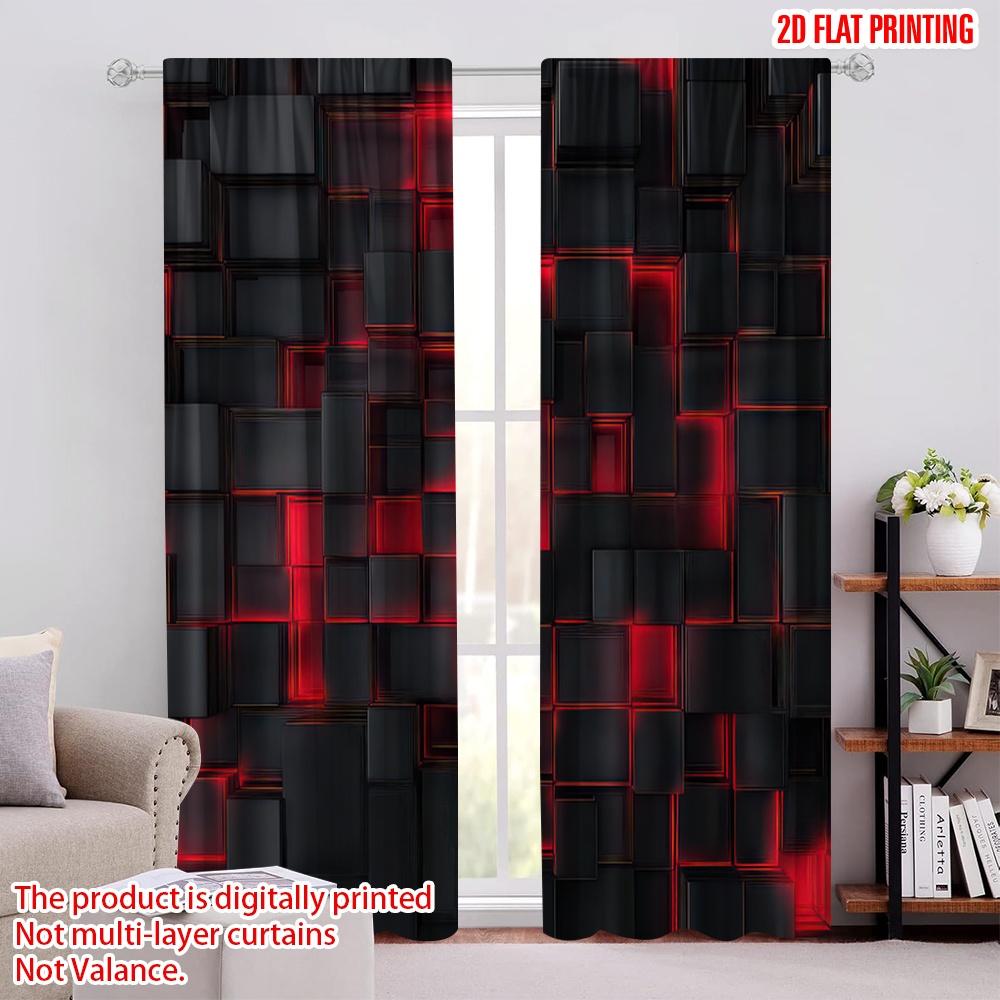 2D flat printing 2pcs Drapes Geometric Cubes Durable 100% Polyester Fabric,Without Electricity Family Party Applies to Daily 52.50 × 116.00 cm 2 pcs
2D flat printing 2pcs Drapes Geometric Cubes Durable 100% Polyester Fabric,Without Electricity Family Party Applies to Daily 52.50 × 116.00 cm 2 pcs