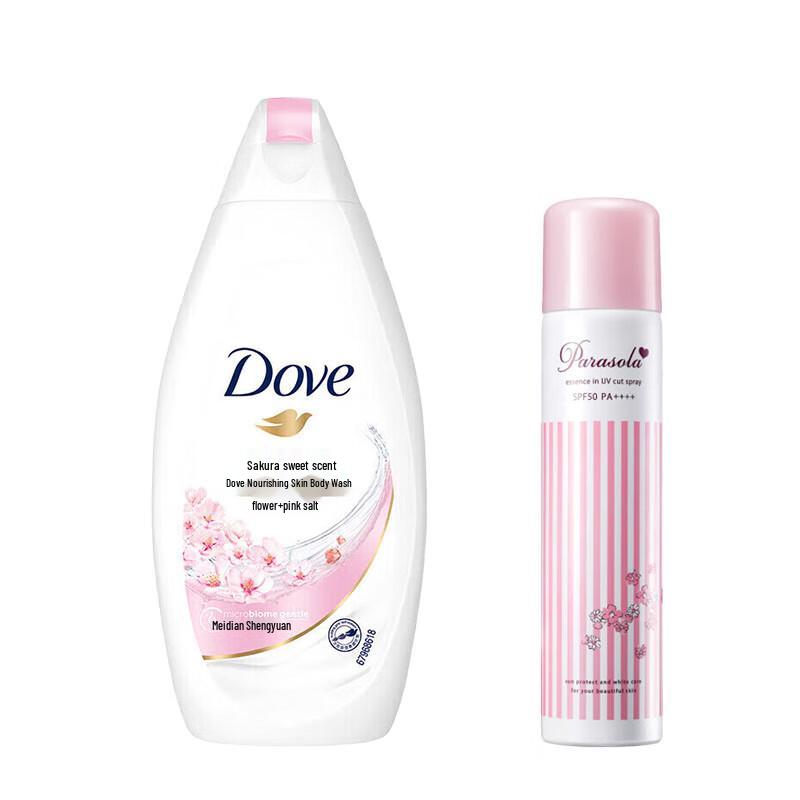Dove Cherry Blossom Body Wash 400G & Sunscreen Spray 180ml Set
Dove Cherry Blossom Body Wash 400G & Sunscreen Spray 180ml Set