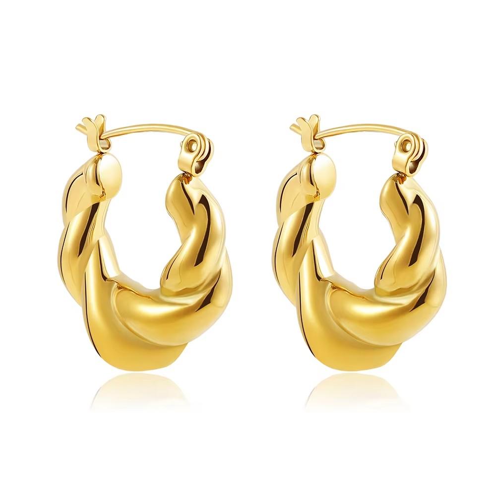 Fashion Zircon Circle Huggie Hoop Earrings for Women Geometric U Shape Hoops Ear Buckle Gold Plated Stainless Steel Jewelry Gift
Fashion Zircon Circle Huggie Hoop Earrings for Women Geometric U Shape Hoops Ear Buckle Gold Plated Stainless Steel Jewelry Gift