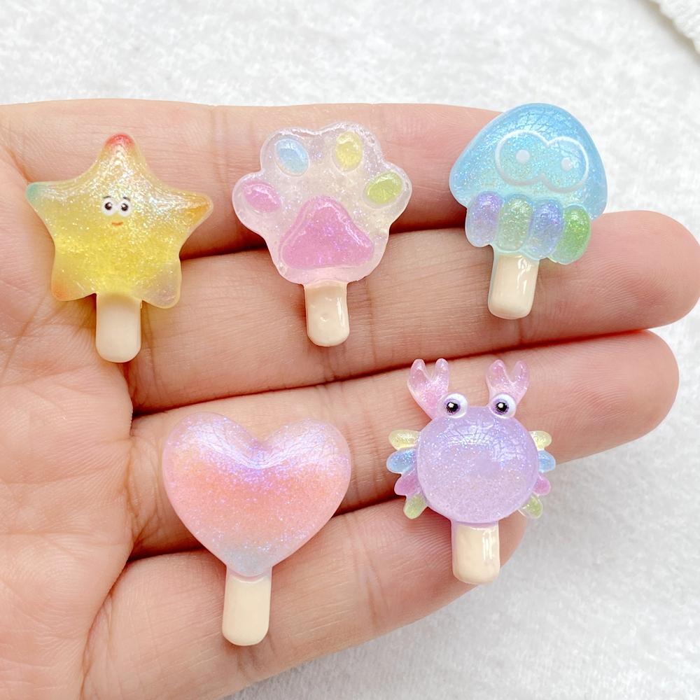10PCS Resin Colorful Cartoon Crab, Octopus, Bear Paw, Starfish Ice Cream Animals Scrapbook DIY Jewelry Decor Crafts Accessories
10PCS Resin Colorful Cartoon Crab, Octopus, Bear Paw, Starfish Ice Cream Animals Scrapbook DIY Jewelry Decor Crafts Accessories