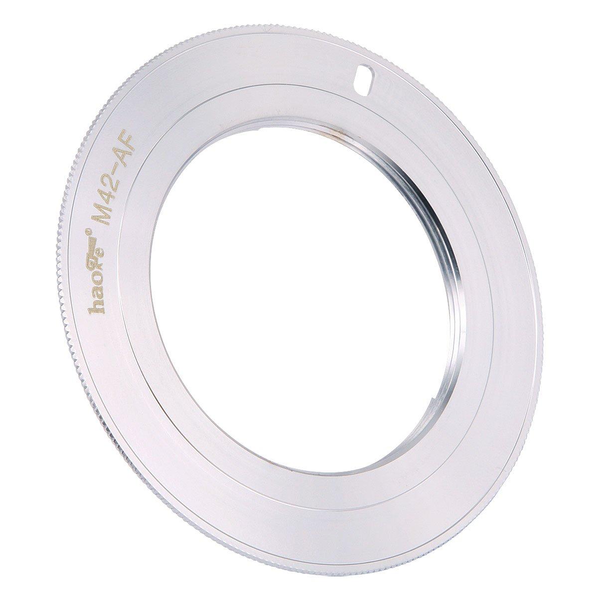 Haoge Manual Lens Mount Adapter M42 42mm Screw Mount Lens to Sony Alpha Cameras such as A99 A550 A-Mount A99, II, A77, A77IIA, A65, A68, A55, A57,
Haoge Manual Lens Mount Adapter M42 42mm Screw Mount Lens to Sony Alpha Cameras such as A99 A550 A-Mount A99, II, A77, A77IIA, A65, A68, A55, A57,