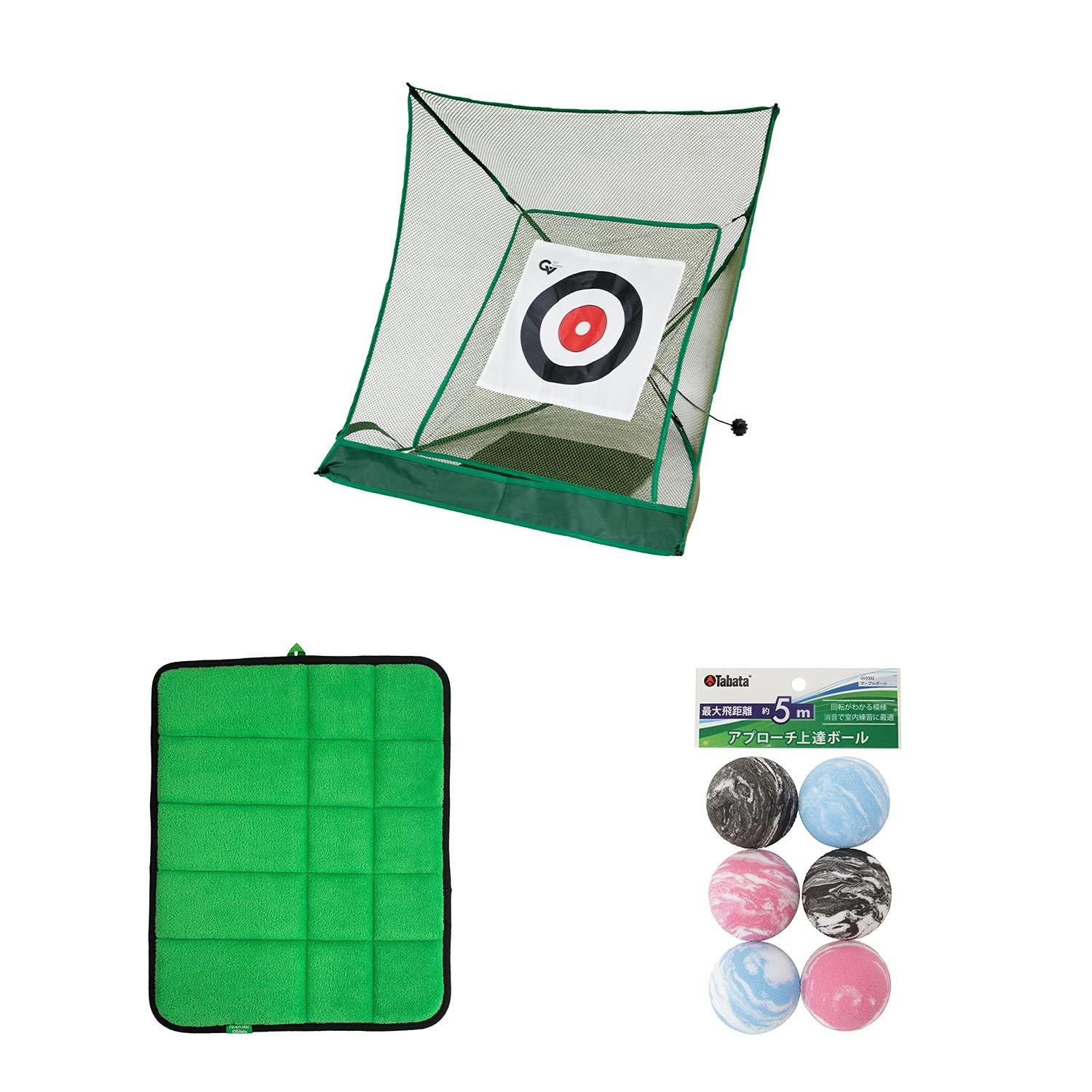 Tabata Golf Indoor Training Set Fujita Touch Quick Marble Approach Training Approach Practice Net GR GV0881 3-х компонентный коврик, One-Pass Approach, Approach, зелёный
Tabata Golf Indoor Training Set Fujita Touch Quick Marble Approach Training Approach Practice Net GR GV0881 3-х компонентный коврик, One-Pass Approach, Approach, зелёный