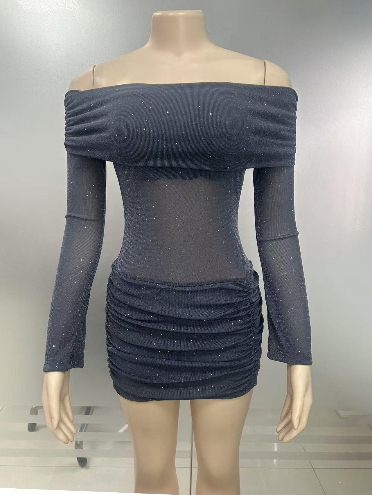 2025 Spring/Summer One-Shoulder Slim Fit Shiny Hip-Hugging Skirt - European/American Style S серебряный серый
2025 Spring/Summer One-Shoulder Slim Fit Shiny Hip-Hugging Skirt - European/American Style S серебряный серый