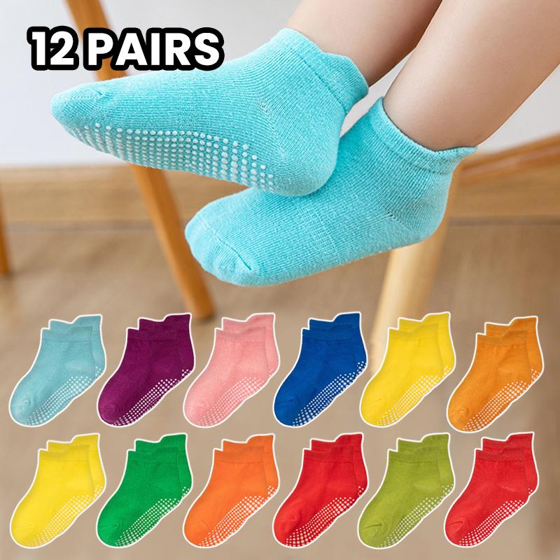 12 pairs colorful children s short socks, self-adhesive anti-slip baby walking socks, trampoline socks, girls socks 3-5Y
12 pairs colorful children s short socks, self-adhesive anti-slip baby walking socks, trampoline socks, girls socks 3-5Y