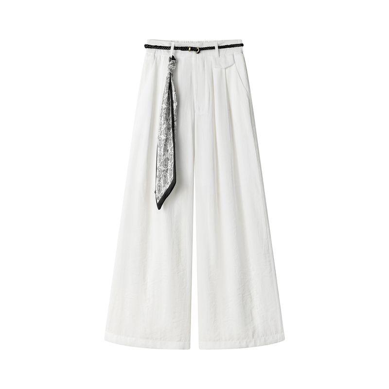 Xinmonlee Wide Leg Age-Reducing White Versatile Casual Pants High Waist Drape Slimming Korean Series Loose Straight Pants Summer Rice White S
Xinmonlee Wide Leg Age-Reducing White Versatile Casual Pants High Waist Drape Slimming Korean Series Loose Straight Pants Summer Rice White S