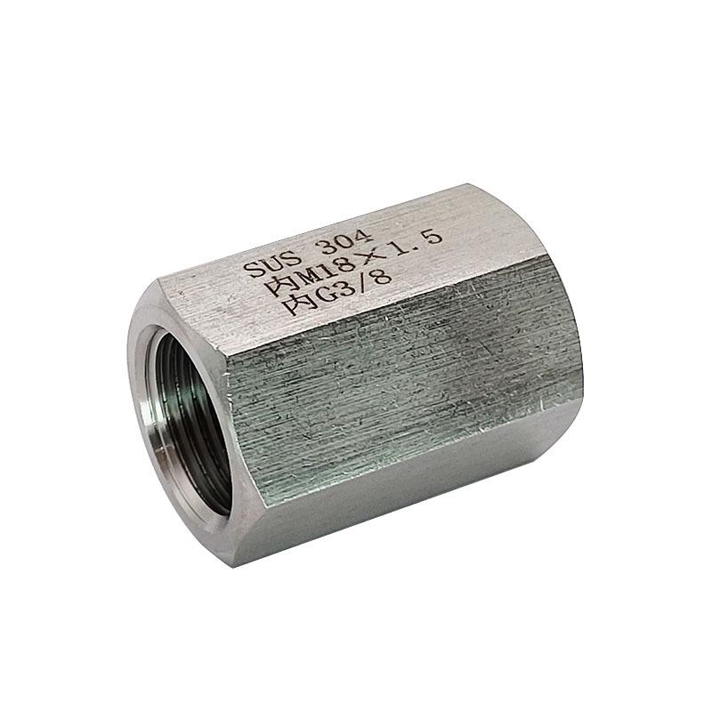 Stainless Steel 304 Thread Adapter Reducer: M18X1.5 to G3/8 BSP Female Threads
Stainless Steel 304 Thread Adapter Reducer: M18X1.5 to G3/8 BSP Female Threads