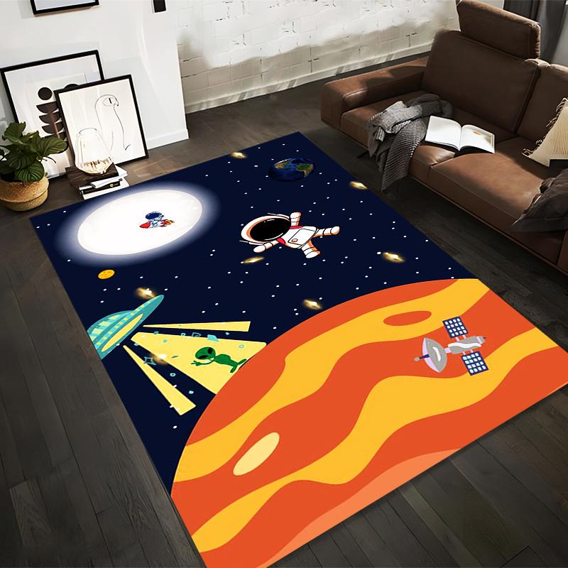 Colorful Space-Themed Carpet with Astronaut, Alien, and Planet Design Suitable for use as an anti-slip for living room bedroom sofas 40x60cm( 15x23in )
Colorful Space-Themed Carpet with Astronaut, Alien, and Planet Design Suitable for use as an anti-slip for living room bedroom sofas 40x60cm( 15x23in )