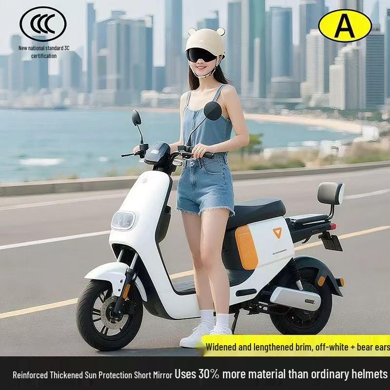 Adjustable 3C Flat Cap Helmet - Unisex, All-Season, Cartoon Design, Sun Protection for Scooter/Motorcycle
Adjustable 3C Flat Cap Helmet - Unisex, All-Season, Cartoon Design, Sun Protection for Scooter/Motorcycle