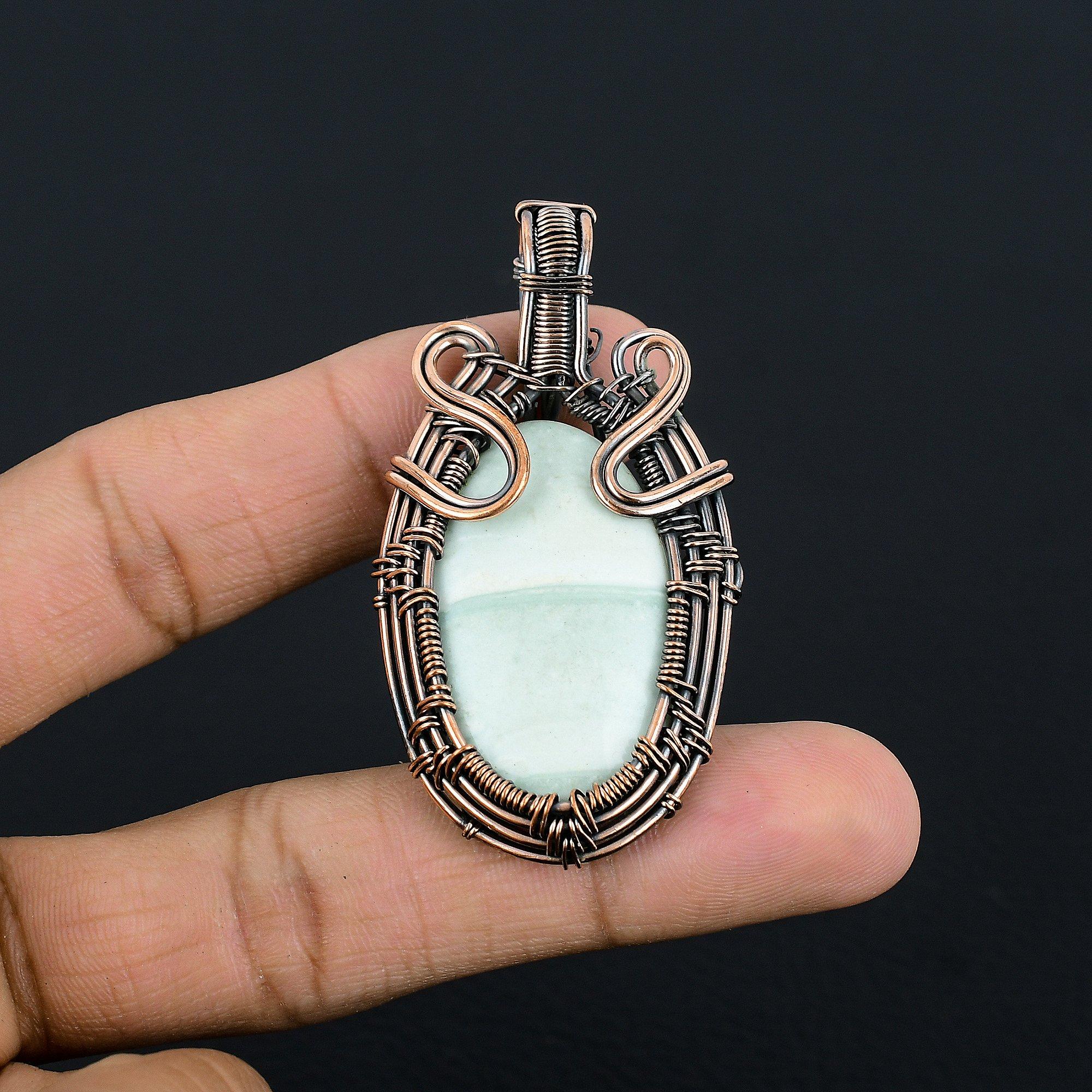 Кулон с зеленым швейцарским опалом, Ювелирное изделие, обернутое медной проволокой 999 пробы, Красивый кулон ручной работы для свадебного подарка
Кулон с зеленым швейцарским опалом, Ювелирное изделие, обернутое медной проволокой 999 пробы, Красивый кулон ручной работы для свадебного подарка