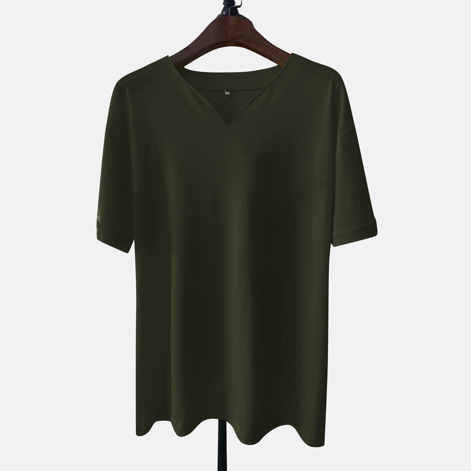 Мужская повседневная однотонная мужская деловая футболка с v-образным вырезом и коротким рукавом для фитнеса L армия зеленый
Мужская повседневная однотонная мужская деловая футболка с v-образным вырезом и коротким рукавом для фитнеса L армия зеленый