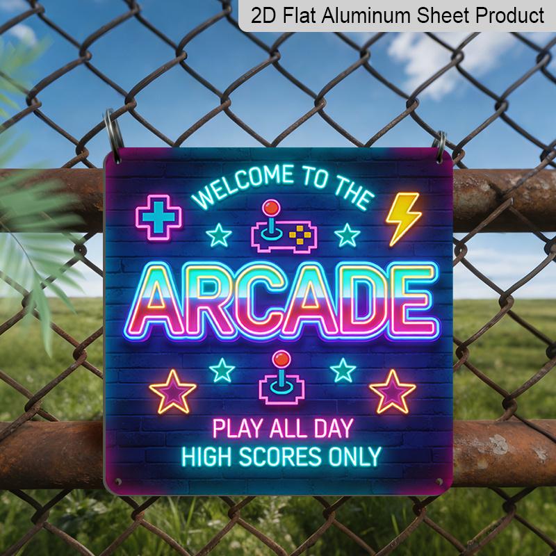 2D Flat, 1pc, Neon Arcade Room, Outdoor Wall Art, Game Room Wall Decor, Entertainment Room Decor, Teen Room Decor, for Man Cave Decor, Colorful Neon 20*20cm
2D Flat, 1pc, Neon Arcade Room, Outdoor Wall Art, Game Room Wall Decor, Entertainment Room Decor, Teen Room Decor, for Man Cave Decor, Colorful Neon 20*20cm