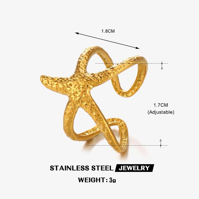 Vintage Gold Color Star Open Ring For Women Stainless Steel Metal Hollow Star Adjustable Finger Rings Zircon Party Gift
Vintage Gold Color Star Open Ring For Women Stainless Steel Metal Hollow Star Adjustable Finger Rings Zircon Party Gift