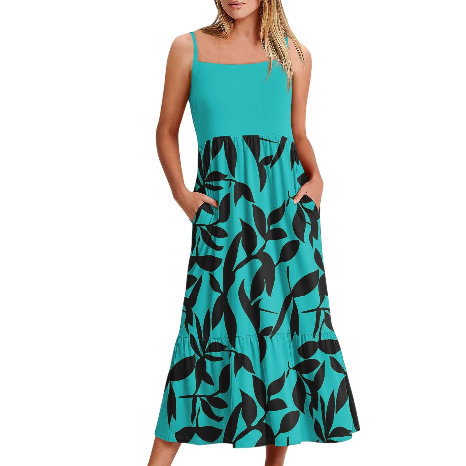 Women s Long Beach Casual Elegant Spaghetti Strap Maxi Dress Floral Low-key Flowing Bohemian Dress S
Women s Long Beach Casual Elegant Spaghetti Strap Maxi Dress Floral Low-key Flowing Bohemian Dress S