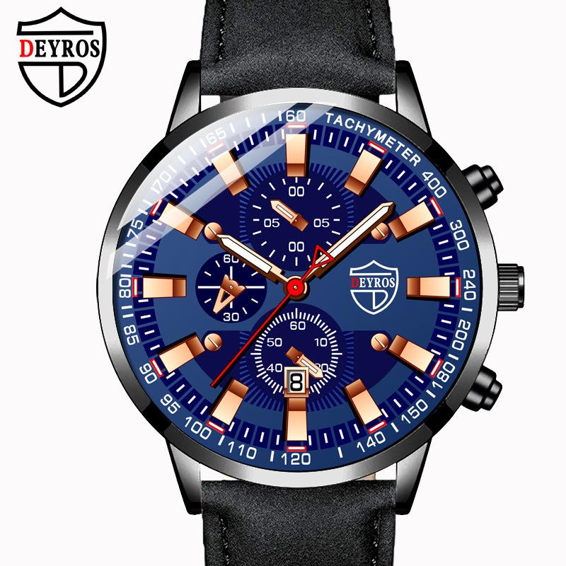 New Casual Watch Leather Strap Men s Calendar Watch Large Dial Men s Sports Watch Student Watch Men s синій
New Casual Watch Leather Strap Men s Calendar Watch Large Dial Men s Sports Watch Student Watch Men s синій