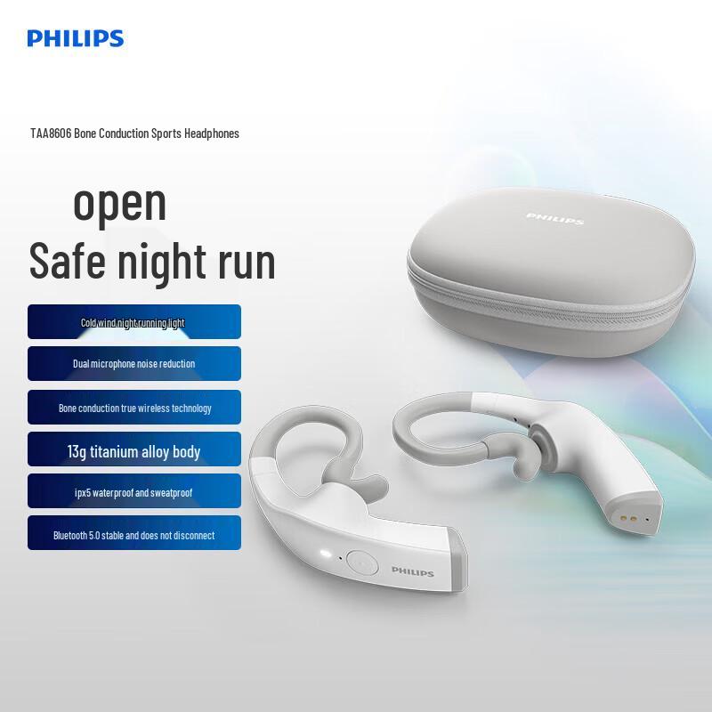 Philips TAA8606 Bone Conduction Sport Headphones
Philips TAA8606 Bone Conduction Sport Headphones