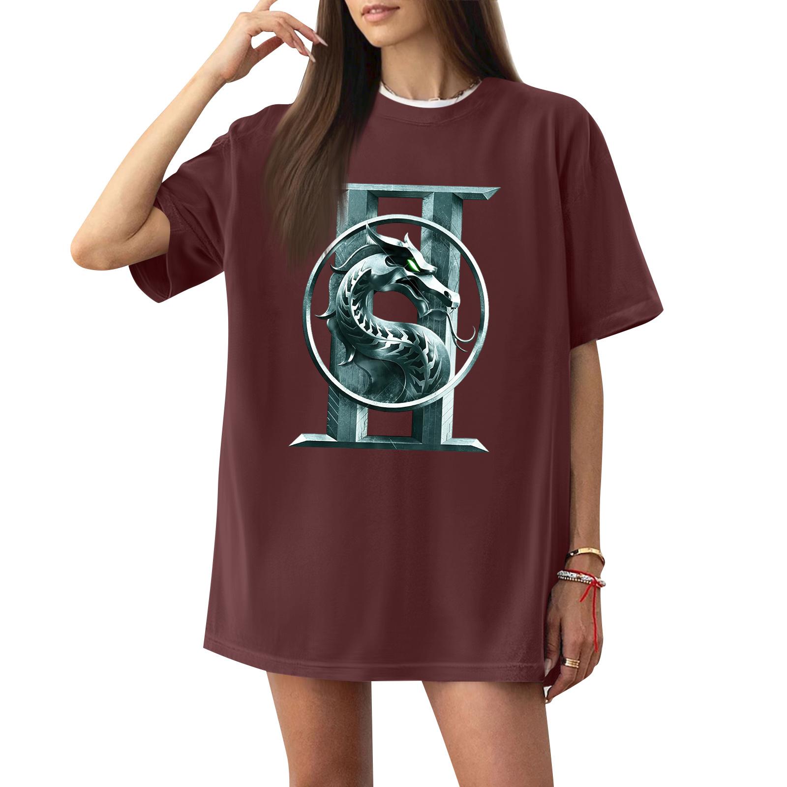 Women s Casual Short Sleeve T-Shirt Loose Fit Crew Neck Graphic Print Comfortable Everyday Top S винный
Women s Casual Short Sleeve T-Shirt Loose Fit Crew Neck Graphic Print Comfortable Everyday Top S винный