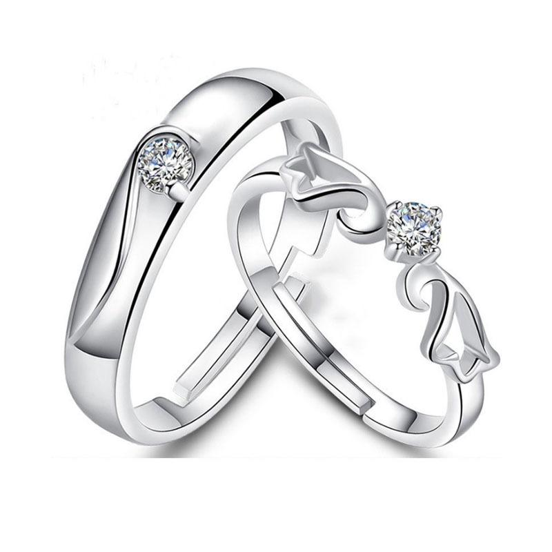 2Pcs Romantic Couple Wedding Ring For Women Men Shiny Zircon Love Heart Adjustable Finger Ring Engaged Promise Zircon Gifts
2Pcs Romantic Couple Wedding Ring For Women Men Shiny Zircon Love Heart Adjustable Finger Ring Engaged Promise Zircon Gifts