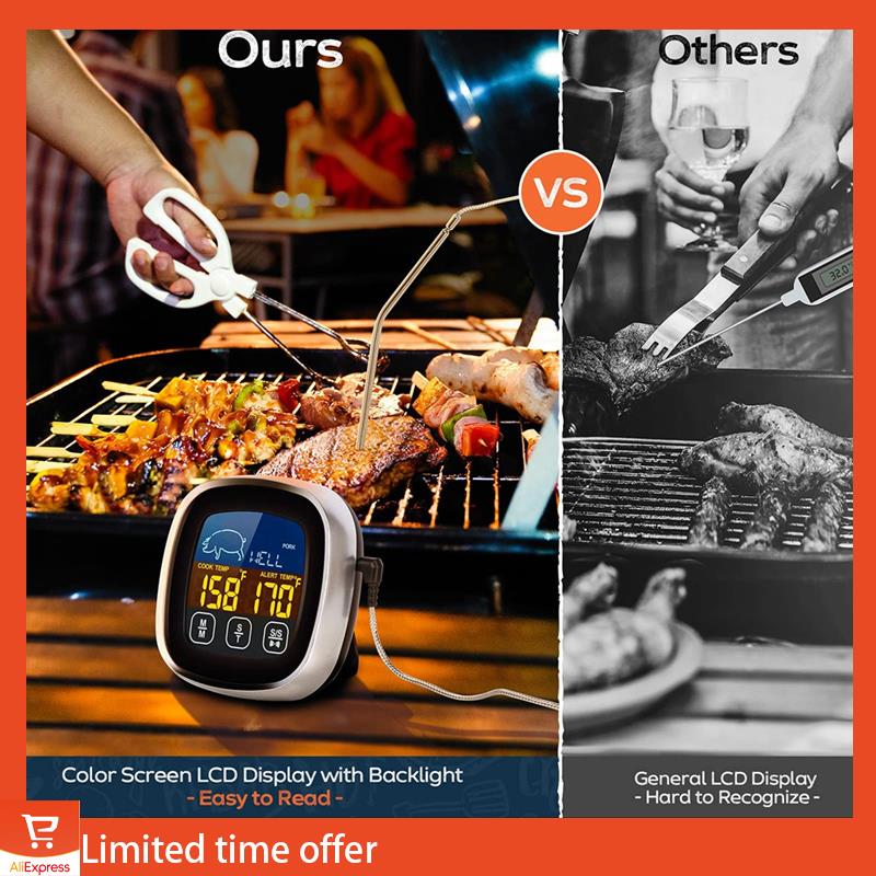 Fresh Meat Thermometer Digital For Food Cooking BBQ Oven Grilling, Instant Read Electric Touchscreen LCD Large Easy To Use NONE
Fresh Meat Thermometer Digital For Food Cooking BBQ Oven Grilling, Instant Read Electric Touchscreen LCD Large Easy To Use NONE