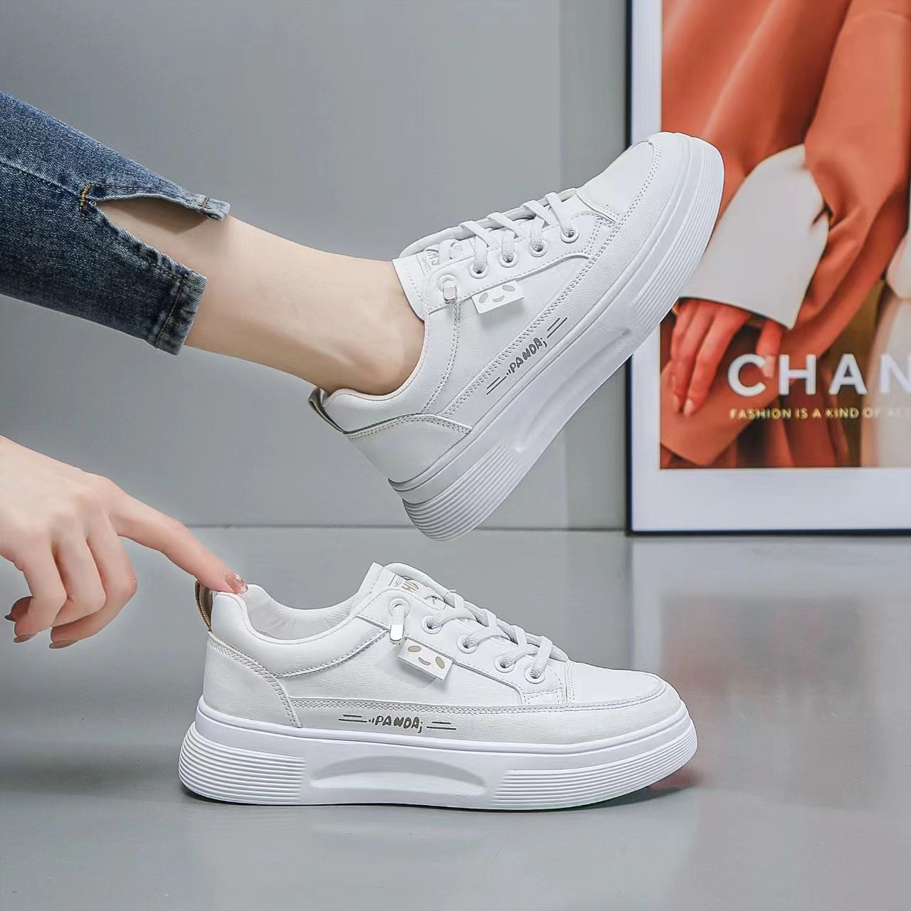 Customized new versatile little white shoes for women s spring and summer popular student sports flat-bottomed casual breathable heightening bo 35
Customized new versatile little white shoes for women s spring and summer popular student sports flat-bottomed casual breathable heightening bo 35