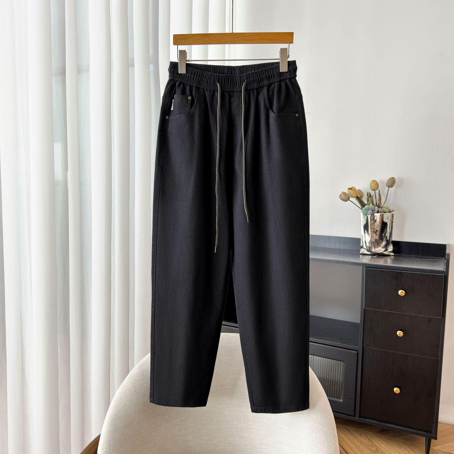 Autumn High Elasticity Loose Fit Women s Denim Carrot Pants - Plus Size, High Waist, Slimming Design. 5XL (160-180 Jin)
Autumn High Elasticity Loose Fit Women s Denim Carrot Pants - Plus Size, High Waist, Slimming Design. 5XL (160-180 Jin)
