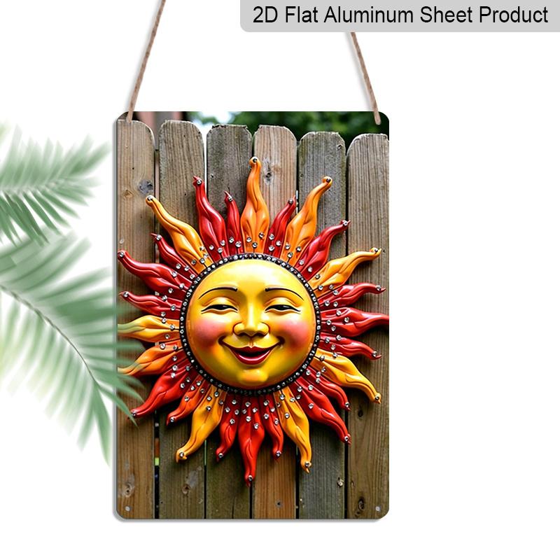 2D Flat, 1pc Trebalena Vintage Embossed Metal Sign - Vibrant Sun Face Metal Wall Art, Rustic Aluminum Outdoor Garden Decor for Patio, Fence, Porch 20*30cm
2D Flat, 1pc Trebalena Vintage Embossed Metal Sign - Vibrant Sun Face Metal Wall Art, Rustic Aluminum Outdoor Garden Decor for Patio, Fence, Porch 20*30cm