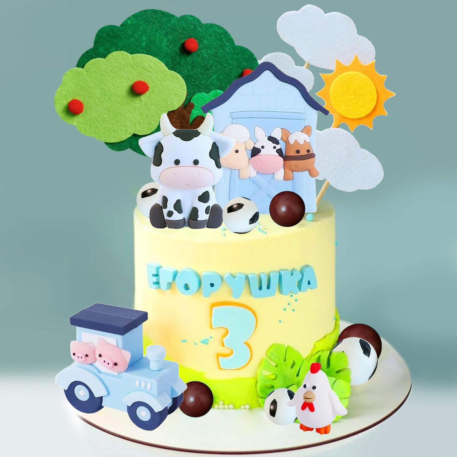 Farm Animal Cake Decoration Farm Animal Birthday Decoration Cow Pig chick for Farm Animal Baby Shower Birthday Party Decorations
Farm Animal Cake Decoration Farm Animal Birthday Decoration Cow Pig chick for Farm Animal Baby Shower Birthday Party Decorations