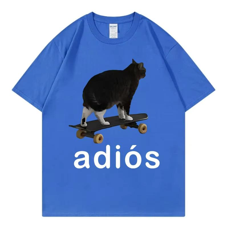 Adios Funny Cat Meme Graphic T Shirts High Street Fashion Trend Short Sleeve T-shirts Men s Women Casual Comfort Cotton T-shirt 3XL
Adios Funny Cat Meme Graphic T Shirts High Street Fashion Trend Short Sleeve T-shirts Men s Women Casual Comfort Cotton T-shirt 3XL