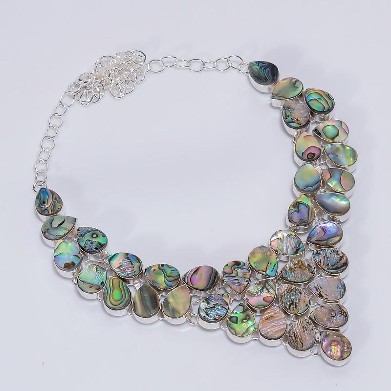 Attractive Top Grade Qualite 100% Natural Abalone Shell Pear Shape Ethnic Style Handmade Jewelry 925 Steling Silver Necklace 19 WSJ-5134 срібний
Attractive Top Grade Qualite 100% Natural Abalone Shell Pear Shape Ethnic Style Handmade Jewelry 925 Steling Silver Necklace 19 WSJ-5134 срібний