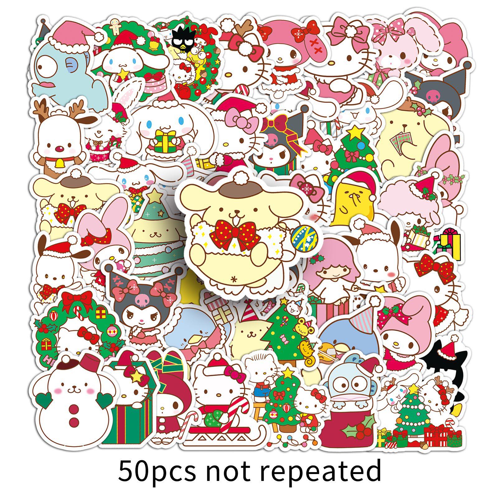 Sanrio Christmas Stickers: 50 Sheets Featuring Kuromi & My Melody in Festival Dress-up Styles
Sanrio Christmas Stickers: 50 Sheets Featuring Kuromi & My Melody in Festival Dress-up Styles