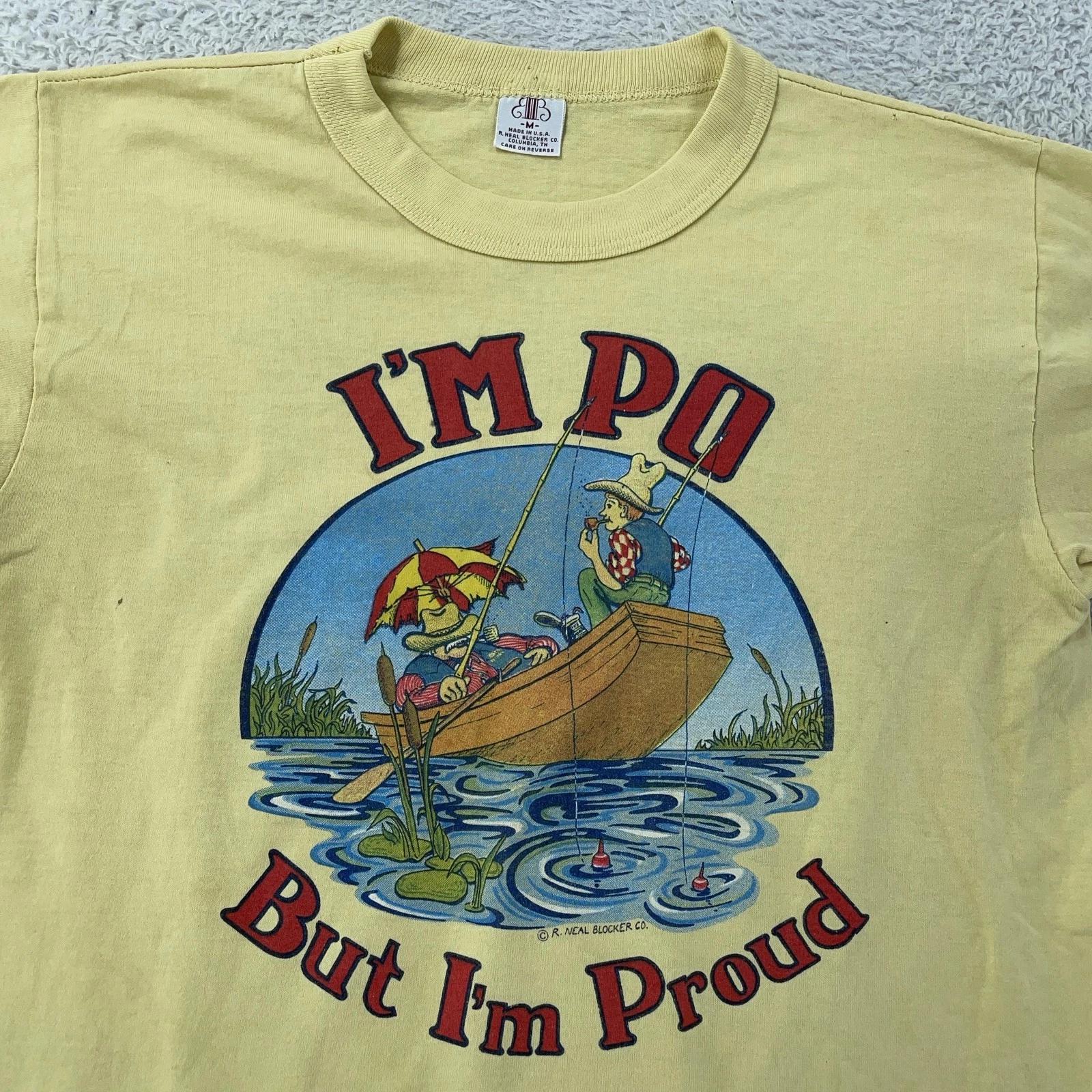Vintage 70s Po Folks Restaurant Shirt Mens XS I m Po But I m Proud Cartoon USA M
Vintage 70s Po Folks Restaurant Shirt Mens XS I m Po But I m Proud Cartoon USA M