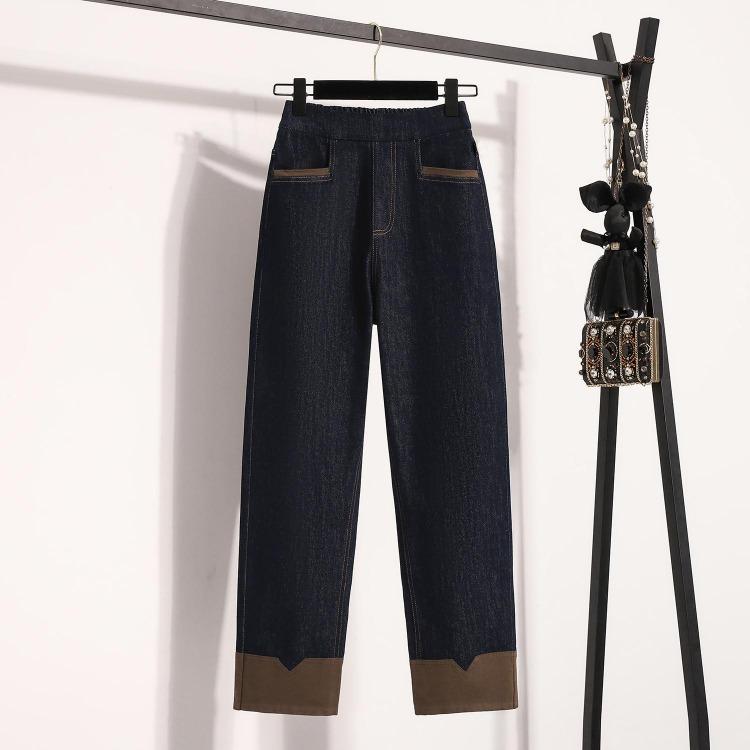Spring Women Plus Size Elastic Denim Jeans Slim Fit Blue Trousers Long Pants Basic Female Pants 5XL 5XL чорний
Spring Women Plus Size Elastic Denim Jeans Slim Fit Blue Trousers Long Pants Basic Female Pants 5XL 5XL чорний