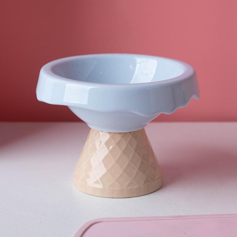 1pc ceramic cat bowl, pet bowl, ice cream bowl, high foot slanted mouth, neck protection, anti knock cat and dog bowl синій
1pc ceramic cat bowl, pet bowl, ice cream bowl, high foot slanted mouth, neck protection, anti knock cat and dog bowl синій