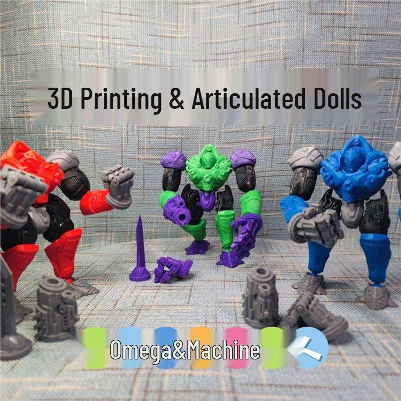 Омега Робот 3D-печатная фигурка - Подвижная пластиковая игрушка-украшение для мальчиков синий/серый
Омега Робот 3D-печатная фигурка - Подвижная пластиковая игрушка-украшение для мальчиков синий/серый