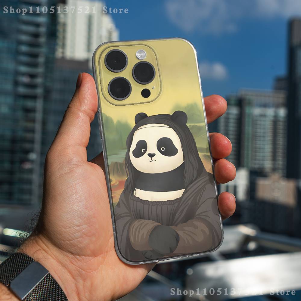 Fun Mona Lisa Panda Art Phone Case For iPhone 17,16,15,14,13,12,11 Pro,Max,Plus,X,XS,XR,SE4,E Mini Transparent Soft Cover iPhone16PRO
Fun Mona Lisa Panda Art Phone Case For iPhone 17,16,15,14,13,12,11 Pro,Max,Plus,X,XS,XR,SE4,E Mini Transparent Soft Cover iPhone16PRO