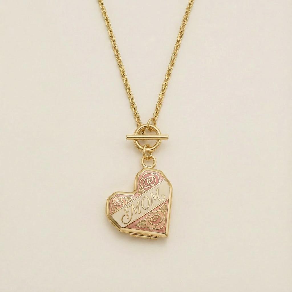 Heart-Shaped Mom Pendant Can Be Opened And Closed Necklace, Simple And Fashionable Versatile Collarbone Chain, New Year S Gift.
Heart-Shaped Mom Pendant Can Be Opened And Closed Necklace, Simple And Fashionable Versatile Collarbone Chain, New Year S Gift.