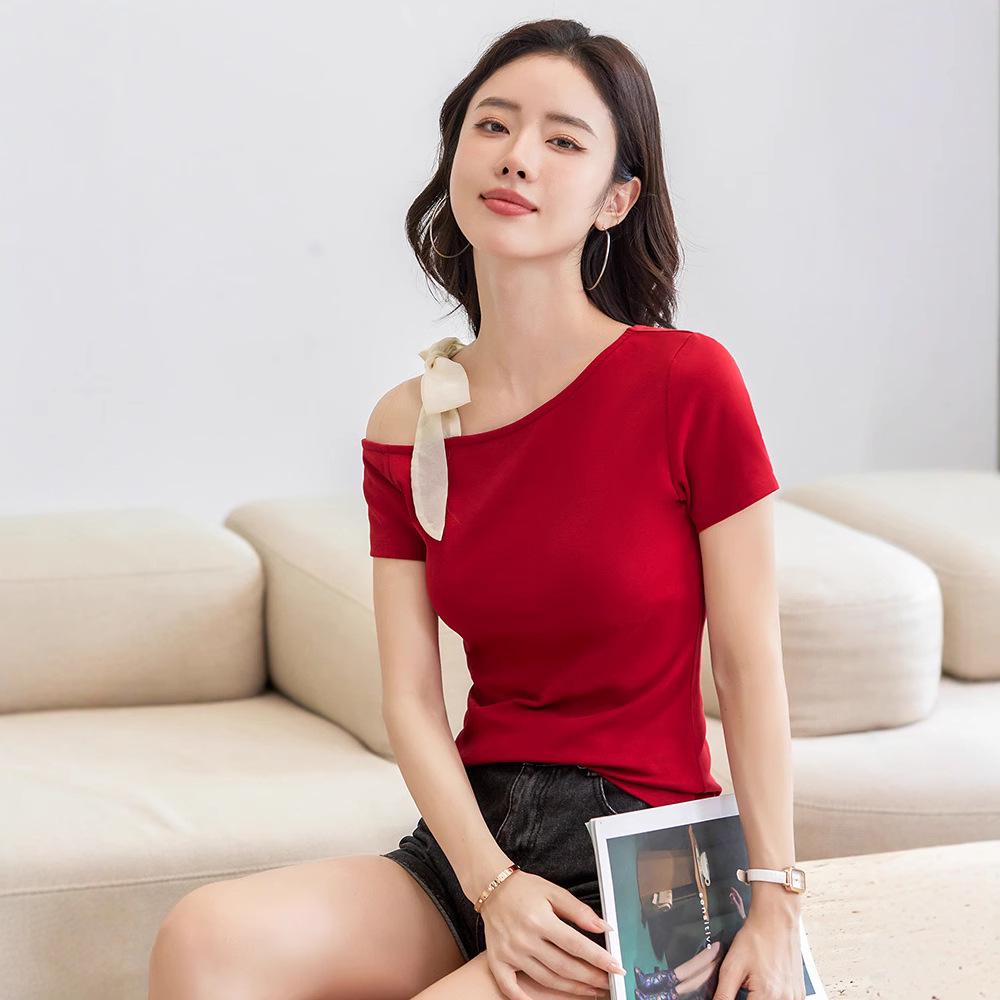 2025 Sexy Korean Off-the-Shoulder Slimming T-Shirt - Women s Cotton Short Sleeve Top XL чёрный
2025 Sexy Korean Off-the-Shoulder Slimming T-Shirt - Women s Cotton Short Sleeve Top XL чёрный