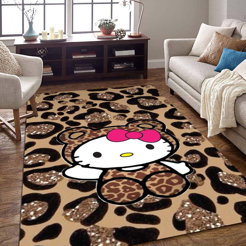Stylish leopard print Hello Kitty cartoon rug, suitable for bedrooms, living rooms, sofas, doormats, and large-sized non-slip W- 60x90cm
Stylish leopard print Hello Kitty cartoon rug, suitable for bedrooms, living rooms, sofas, doormats, and large-sized non-slip W- 60x90cm