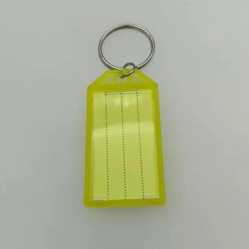 Double-Ring Flip-Top Plastic Keychain Tag with Double-Sided Number Plate for Creative Gift
Double-Ring Flip-Top Plastic Keychain Tag with Double-Sided Number Plate for Creative Gift