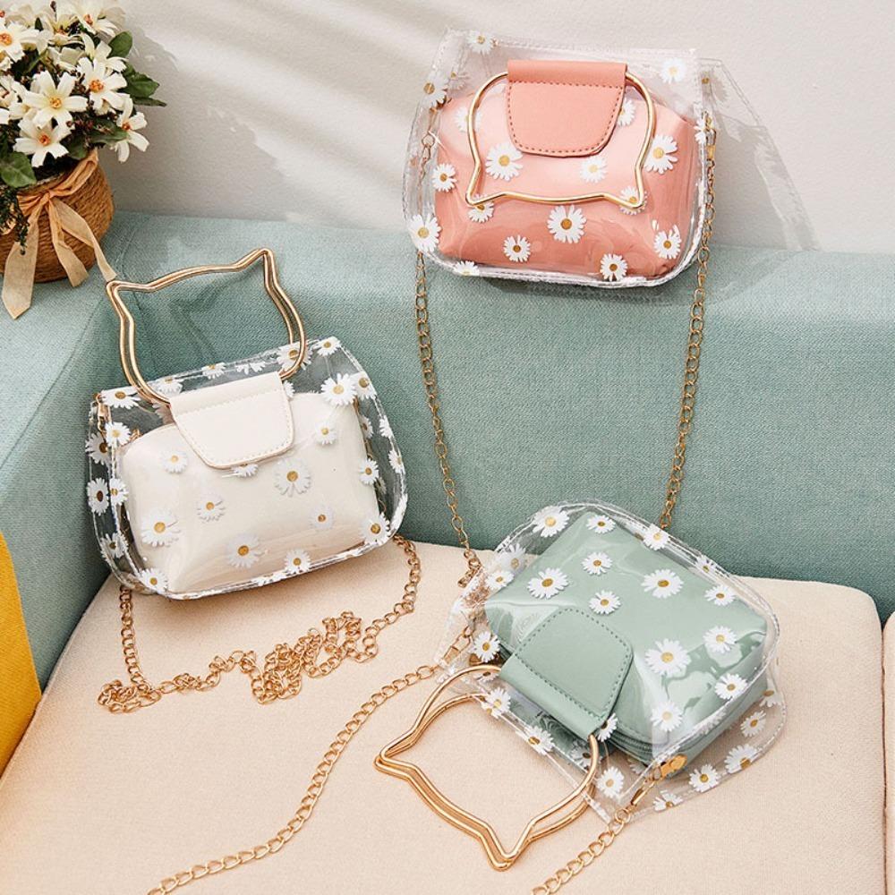Металлическая прозрачная сумка через плечо из ПВХ с ручкой Daisy Mini Crossbody Сумки для девочек
Металлическая прозрачная сумка через плечо из ПВХ с ручкой Daisy Mini Crossbody Сумки для девочек