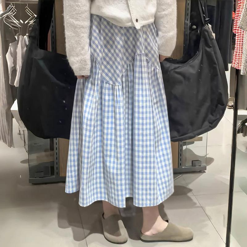 Women s Japanese Blue Plaid Midi Skirt: Spring 2025 Petite A-Line Pleated High-Waist Slimming Design Medium
Women s Japanese Blue Plaid Midi Skirt: Spring 2025 Petite A-Line Pleated High-Waist Slimming Design Medium