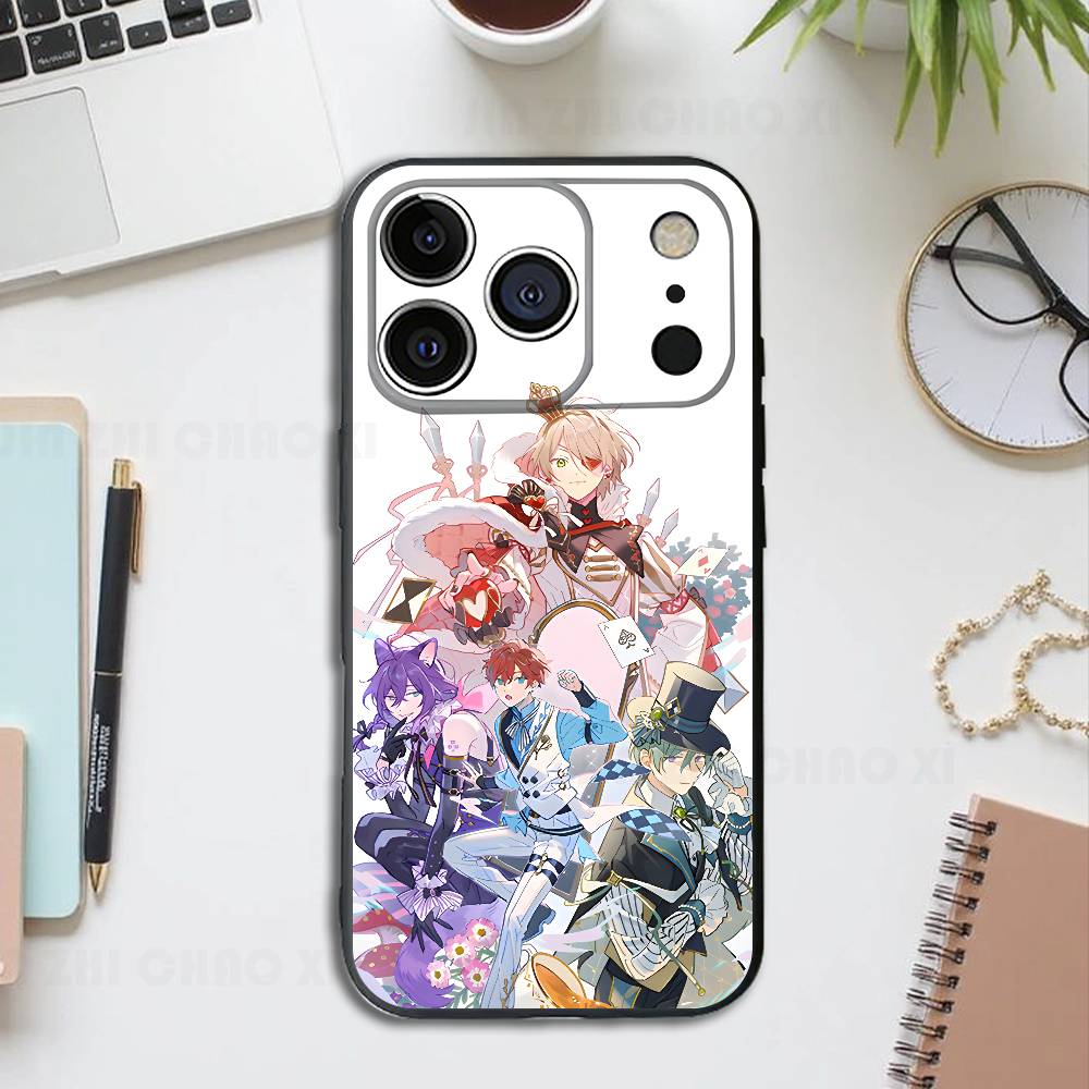 Cute Cartoon E-Ensemble Stars Black Phone Case For IPhone 17 16 15 14 13 12 13 12 11 Pro Max Plus XS XR Silicone Soft Back Cover iPhone13PRO
Cute Cartoon E-Ensemble Stars Black Phone Case For IPhone 17 16 15 14 13 12 13 12 11 Pro Max Plus XS XR Silicone Soft Back Cover iPhone13PRO