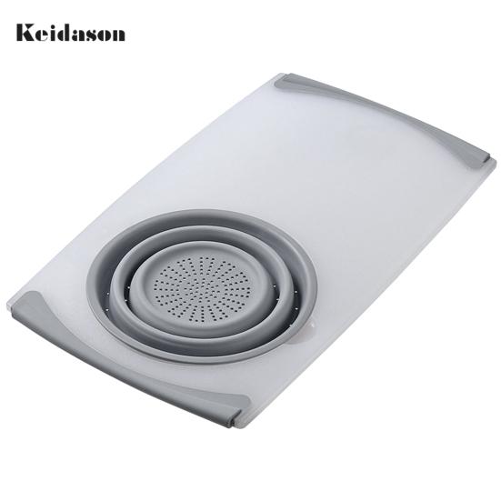 Полезная компактная многоразовая корзина для хранения слива, разделочная доска двойного назначения, аксессуары для дома