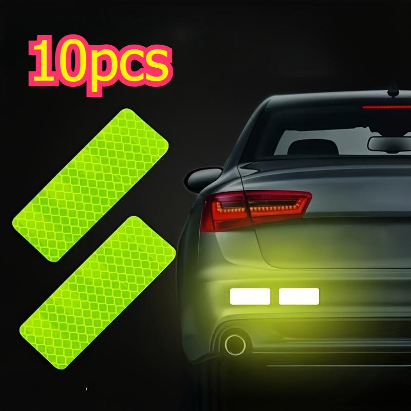 10/20pcs Ultra-Bright Reflective Safety Stickers - Waterproof, Fluorescent Yellow-Green, Suitable for Cars, Trucks, Bicycles
10/20pcs Ultra-Bright Reflective Safety Stickers - Waterproof, Fluorescent Yellow-Green, Suitable for Cars, Trucks, Bicycles