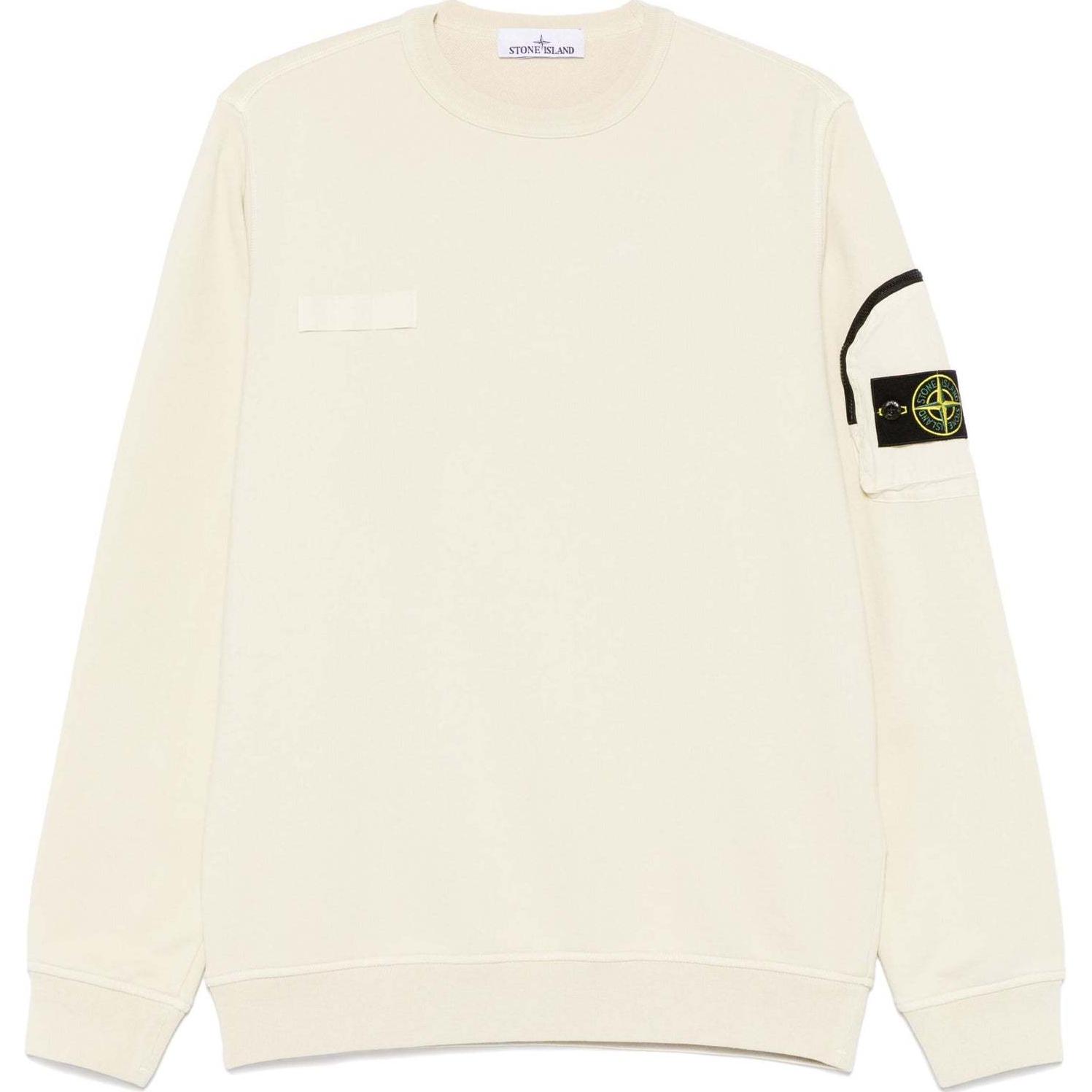Stone Island Solid Color Badge Crew Neck Pullover Sweatshirt Men sweatshirt White K1S156100003S0123-V009B M
Stone Island Solid Color Badge Crew Neck Pullover Sweatshirt Men sweatshirt White K1S156100003S0123-V009B M